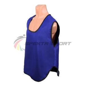 Купить Манишка футбольная односторонняя Spektr Sport синяя, р.36-40 в Долгопрудном 